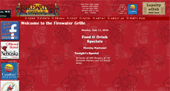 Desktop Screenshot of firewatergrille.com